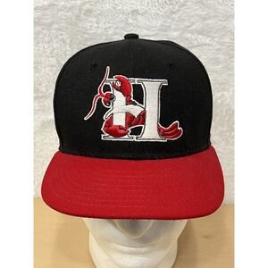 Hickory Crawdads New Era 59FIFTY Fitted Hat 7 1/4 Black Red MiLB